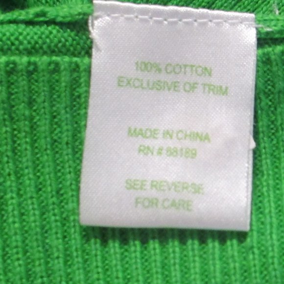 Lilly Pulitzer: Holiday Cardigan, Kelly Green, crop, 3/4  sleeve, XS - Picture 7 of 7